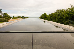 Monument commémoratif au centre des visiteurs du cimetière Am