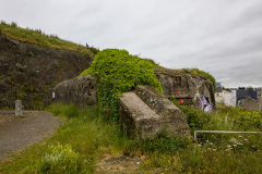 Les restes d'un bunker à Granville.