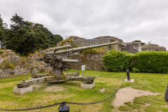 PIece d'artillerie allemande au Mémorial 39/45 à Alet, près d