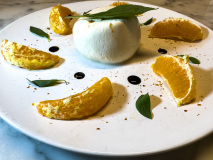 Burrata et oranges