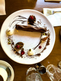 Gâteau au chocolat du restaurant Bleu Citron, Saint-Charles-de-Bel
