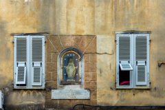 Statue de l'Immaculée Conception. Ajaccio, Corse, France