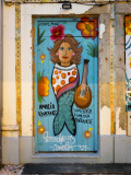 Murale peinte sur la rue Tenente Rezende d'Aveiro, Portugal.