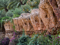 Parc Güell, Barcelone, Espagne.