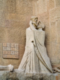Le Christ, Juda et un carré magique par Josep Maria Subirachs,