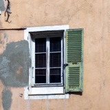 Fenêtre, Bastia, Corsica, France.