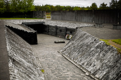 Execution Trench of Sachsenhausen concentration camp. In this trench, resistance fighters, conscientious objectors and people sentenced by Nazi Special Courts were executed.