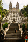 Escalier menant au sanctuaire Bom Jesus do Monte près de Braga.