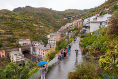 Vue sur le village de Vernazza, La Spezia, Cinq Terres, Italie