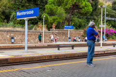 Gare de train du village de Monterosso dans les Cinque Terre, It