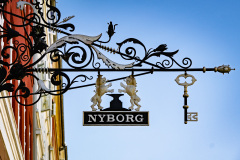 Enseigne identifiant le quartier Nyborg