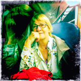 Micheline dans le train d'Amsterdam