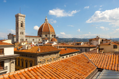 La cathédrale Santa Maria del Fiore vu de la terrasse d'un hote