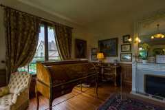 Chambre de Claude Monet dans sa maison de Giverny, Eure, France.