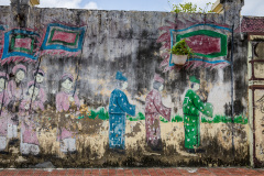 Murale dans une rue de Đông Ngạc, District de Bac Tu Liem, H