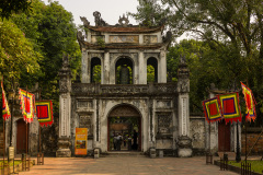 Porte d\'entrée du Temple de la Littérature de Hanoï. Temple c