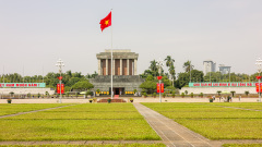 Mausolée de Hô Chi Minh, Hanoi, Vietnam du Nord.