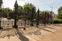 Gates at the Kensington Gardens, London