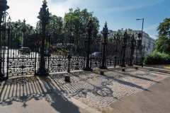 Gates at the Kensington Gardens, London