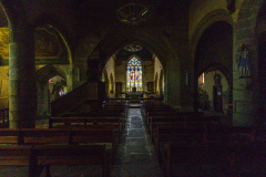 Eglise Saint-Goulven. Saint-Goulven, Finistere, France
