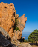 Rochers Château de Piana, en forme de têtes humaines au sentie