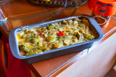 Terrine de légumes avant cuisson.