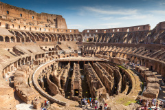 Intérieur du Colisée de Rome, Italie.