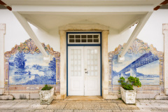 Azulejos à l'extérieur de la gare ferrovière de Santarem au P